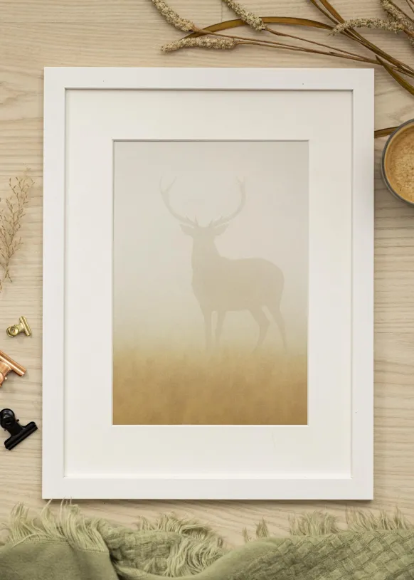 Ram White Wood 45x60 cm