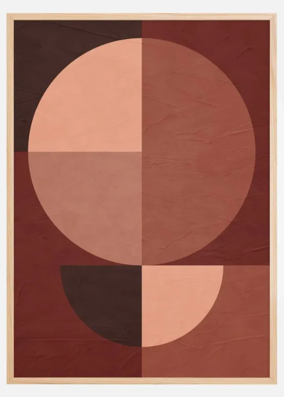 Red Circles Poster (21x29.7 cm (A4))