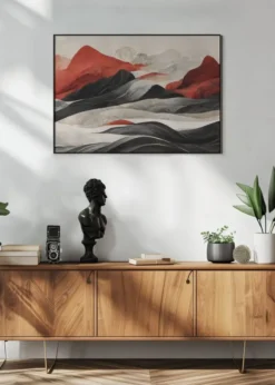 Red Mountains Poster (21x29.7 cm (A4))