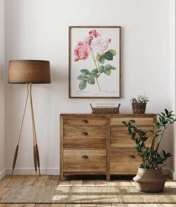 Rosa Damascena Poster (21x29.7 cm (A4))