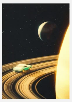 Saturn Highway Canvastavla (30x40 cm)