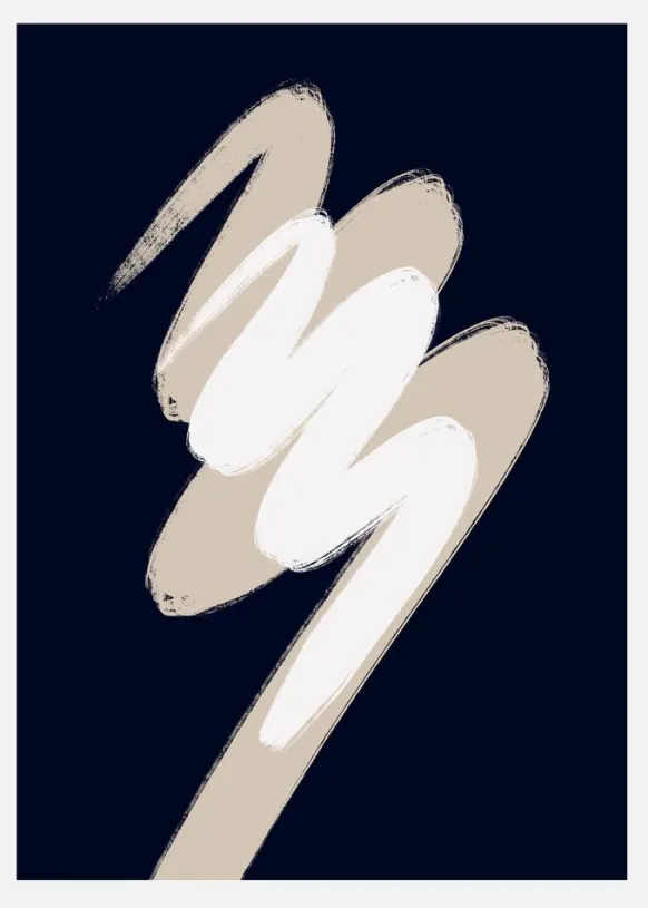 Scandi Abstract 4 Canvastavla (30x40 cm)