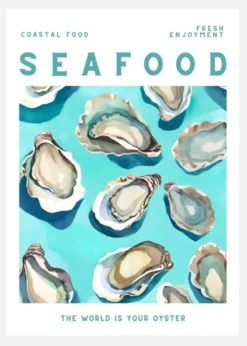 Seafood Canvastavla (30x40 cm)