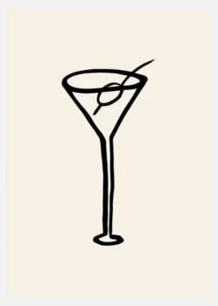 Shaken, Not Stirred Canvastavla (30x40 cm)