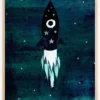 Sky Rocket High Poster (21x29.7 cm (A4))