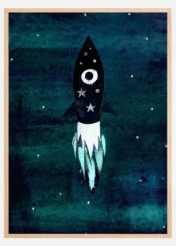 Sky Rocket High Poster (21x29.7 cm (A4))