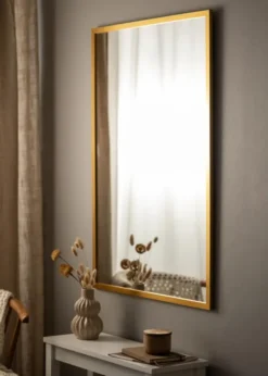 Spegel Gold Wood 73x103 cm