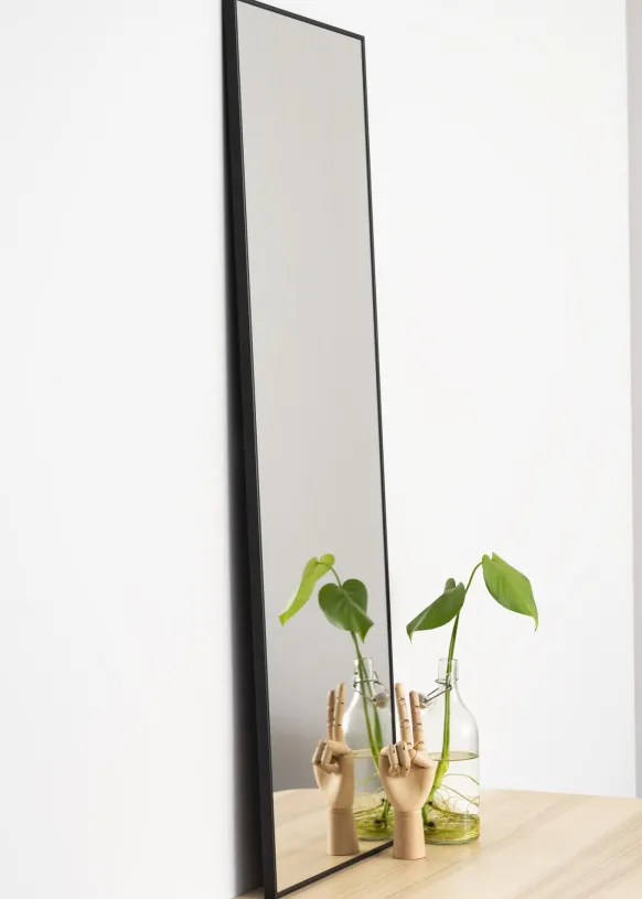 Spegel Narrow Svart 41x121 cm