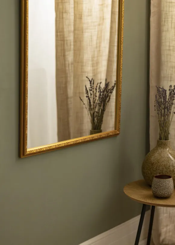 Spegel Nostalgia Guld 65x95 cm
