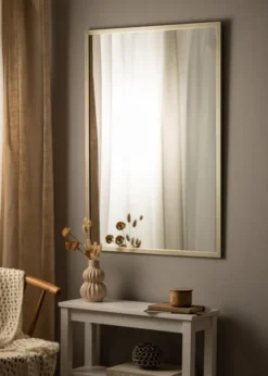 Spegel Silver Wood 73x103 cm