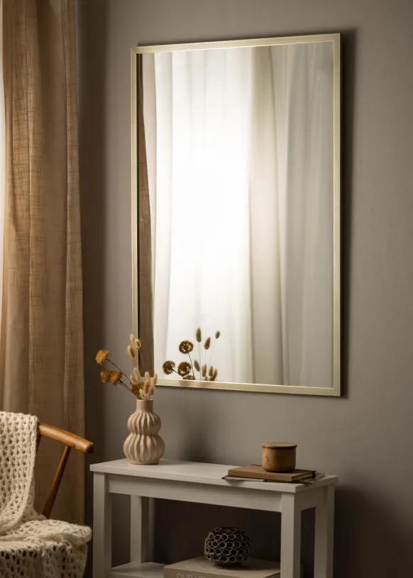 Spegel Silver Wood 73x103 cm