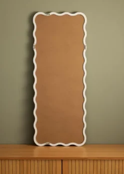 Spegel Wavy Vit 40x100 cm