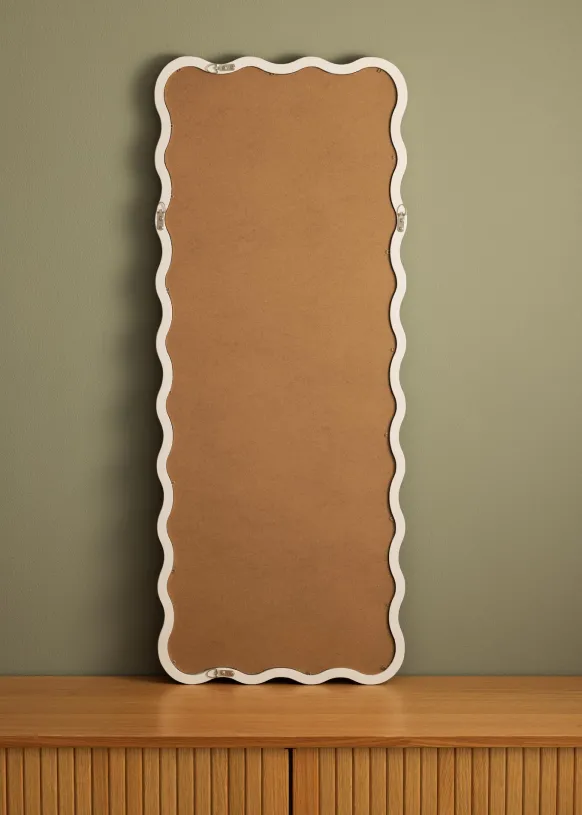 Spegel Wavy Vit 40x100 cm