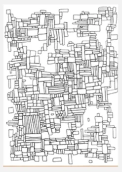 Squares Canvastavla (30x40 cm)