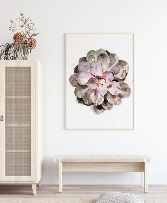 Succulent Poster (21x29.7 cm (A4))