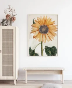 Sunflower Art Poster (21x29.7 cm (A4))