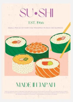 Sushi Canvastavla (30x40 cm)