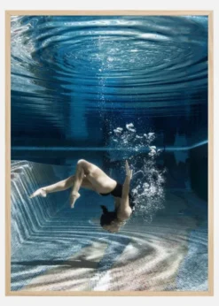 Swimming Inside Poster (21x29.7 cm (A4))