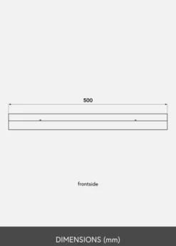 Tavelhylla Ek 50 cm
