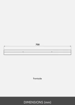 Tavelhylla Vit 70 cm