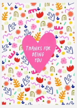 Thanks For Being You Card Canvastavla (30x40 cm)