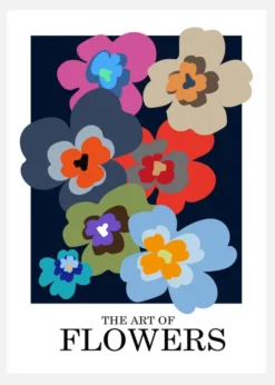 The Art Of Flowers Blue Canvastavla (30x40 cm)