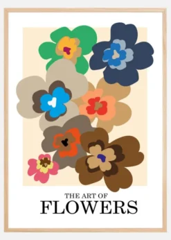 The Art Of Flowers Pink Poster (21x29.7 cm (A4))