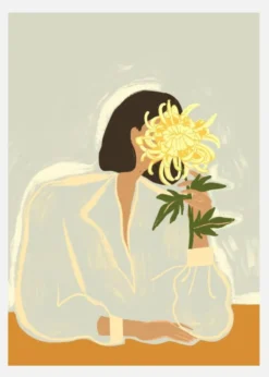 Thecrysanthemum Canvastavla (30x40 cm)