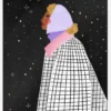 The Lady With The Stars Canvastavla (30x40 cm)