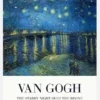 The Starry Night Over The Rhone Canvastavla (30x40 cm)