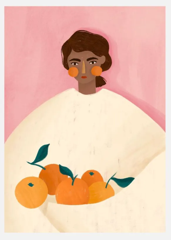 The Woman With The Oranges Canvastavla (30x40 cm)