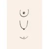 Thin lines - Beige Poster (21x29.7 cm (A4))