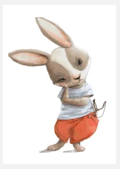 Tricky Rabbit Canvastavla (30x40 cm)
