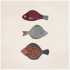 Trio Of Fish Forms Canvastavla (30x30 cm)