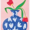 Tulpe In Vase Canvastavla (30x40 cm)