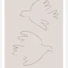 Two Doves Canvastavla (30x40 cm)
