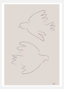 Two Doves Canvastavla (30x40 cm)