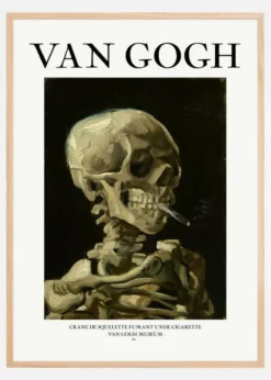 VAN GOGH - Head of a skeleton with a burning cigarette Poster (21x29.7 cm (A4))