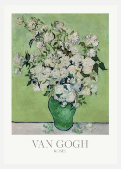 Van Gogh - Roses Canvastavla (30x40 cm)