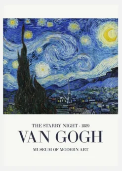 Van Gogh - The Starry Night Canvastavla (30x40 cm)