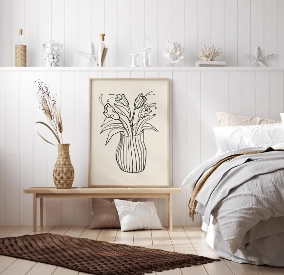 Vase Sketch Poster (21x29.7 cm (A4))