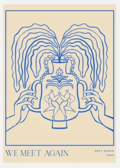 Vessel Collection : We Meet Again (lineart) Canvastavla (30x40 cm)