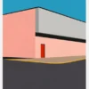Warehouse Illustration Canvastavla (30x40 cm)