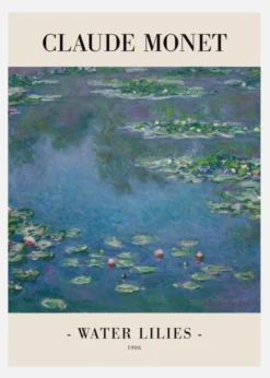 Water Lilies Canvastavla (30x40 cm)