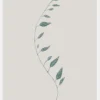 Wavy Branch Green Canvastavla (30x40 cm)