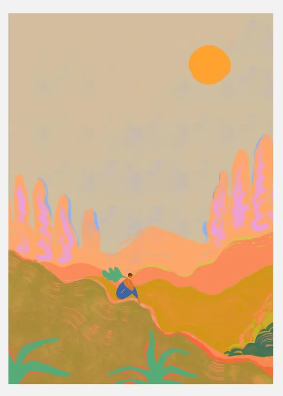 Wide Open Spaces Canvastavla (30x40 cm)