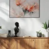 Wild Flowers On Beige Background Poster (21x29.7 cm (A4))