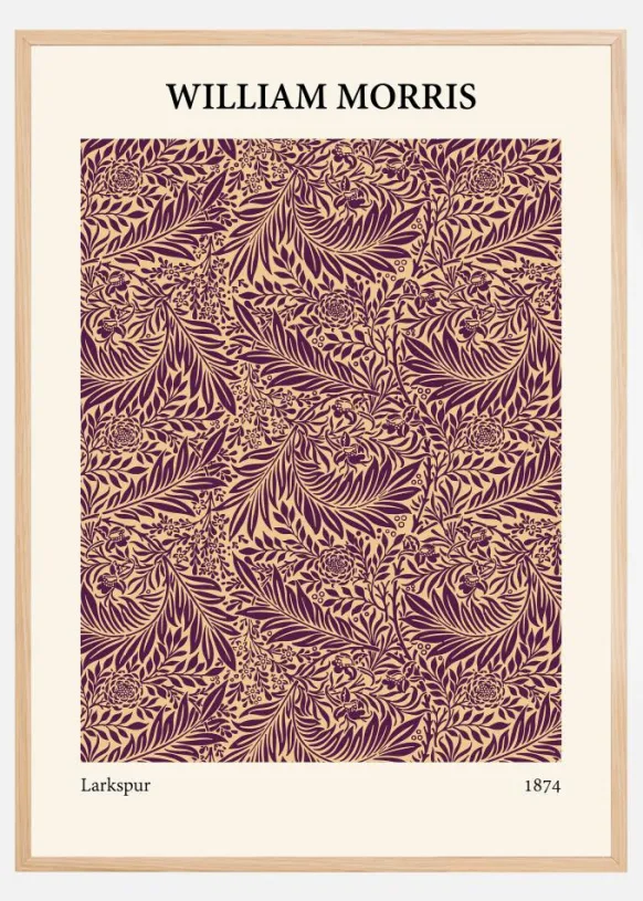 William Morris - Larkspur 6 Poster (21x29.7 cm (A4))