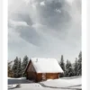Winter Cabin Canvastavla (30x40 cm)