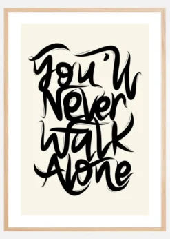YNWA Text ll Poster (21x29.7 cm (A4))